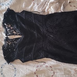 Adrianna Papell Black Lace Dress
